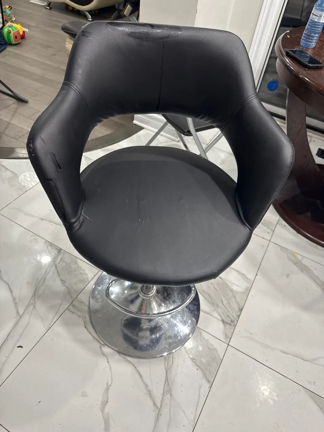Black Swivel Bar Stool thumbnail