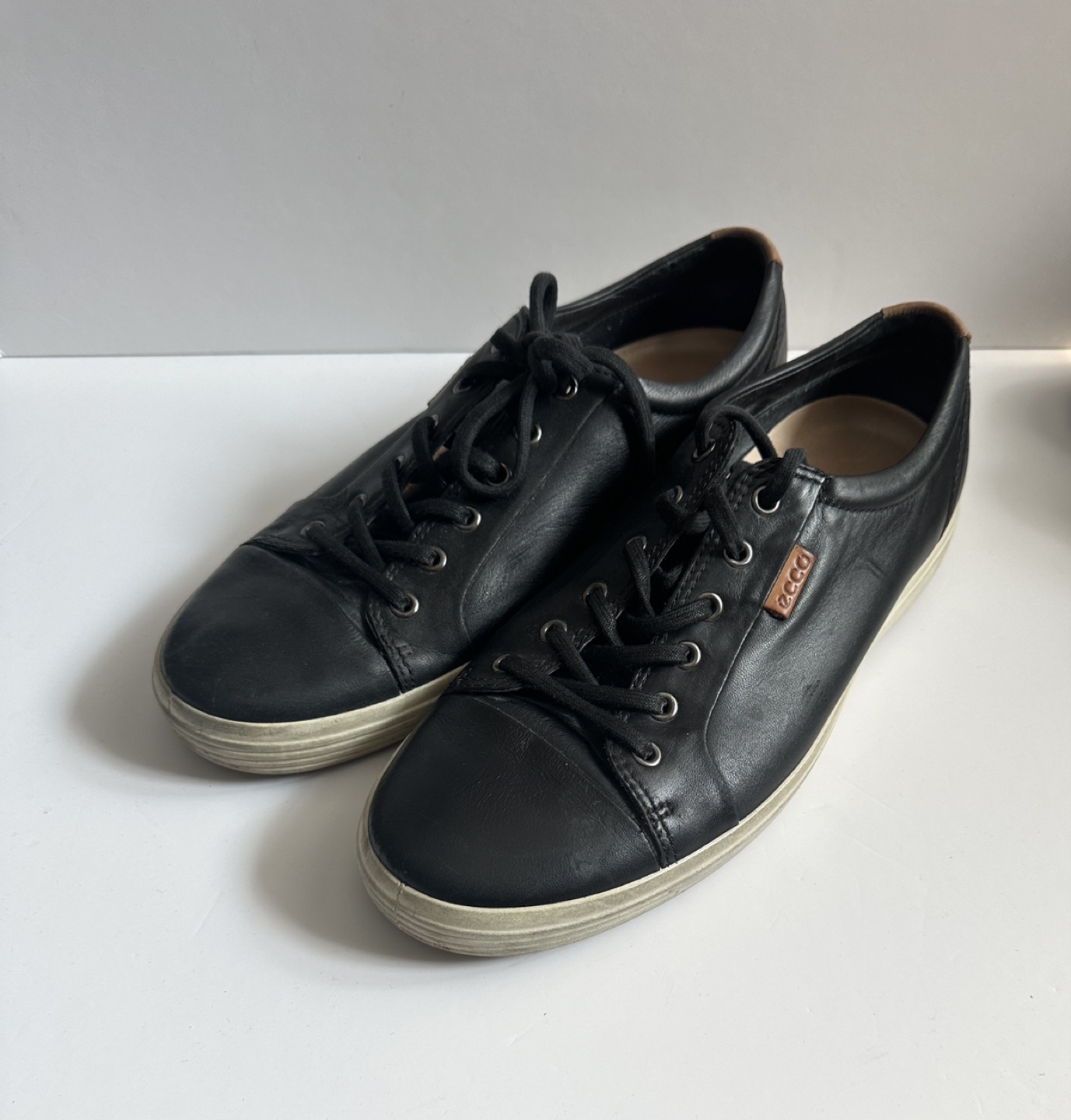 Ecco Black Leather Sneakers
