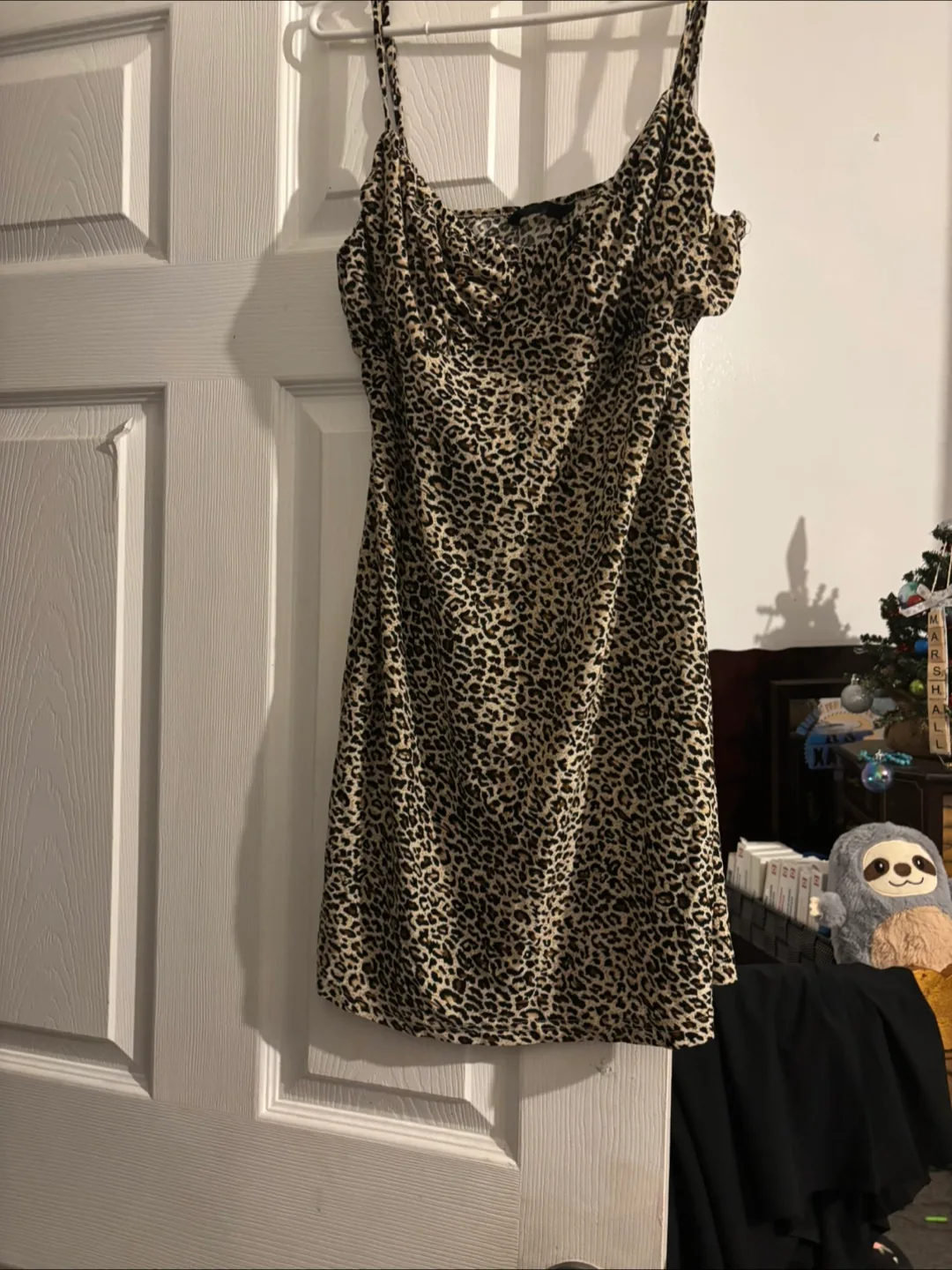 Leopard Print Mini Dress thumbnail