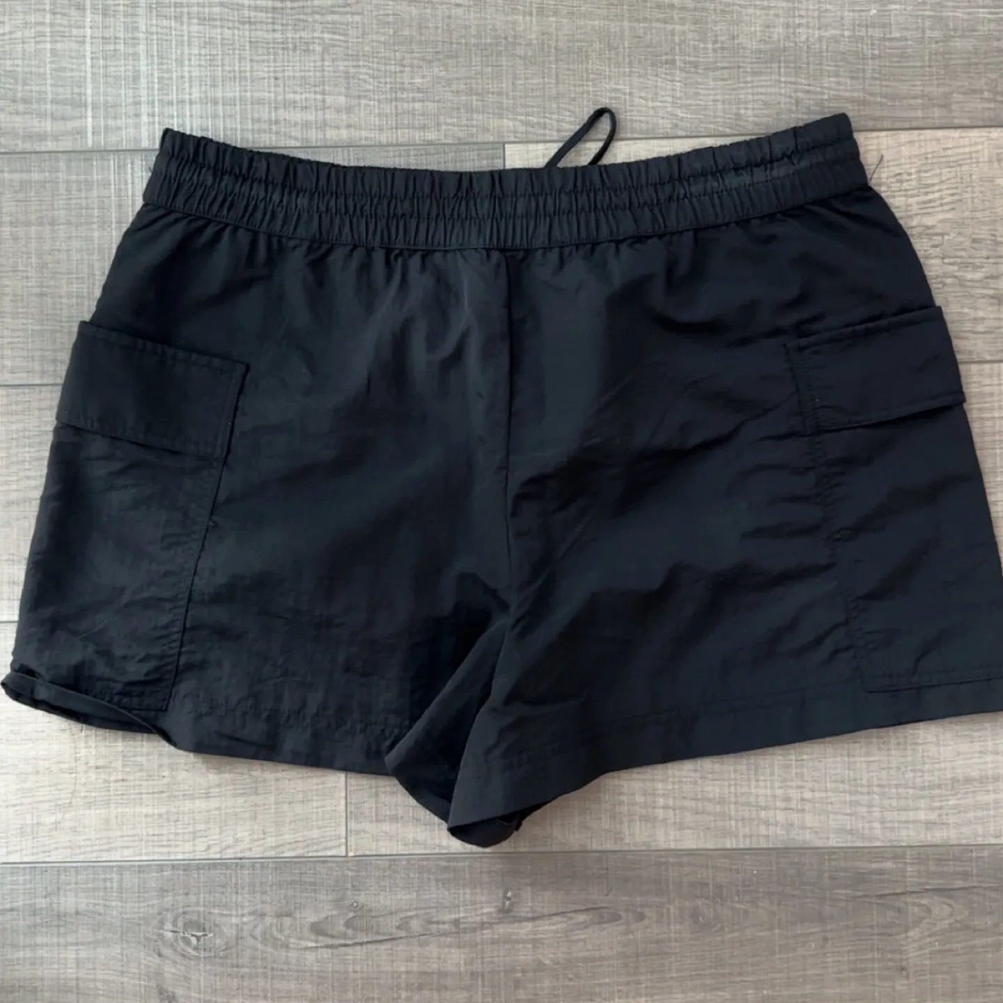 Zara Black Cargo Mini Skort - Size Large image indicator(2)