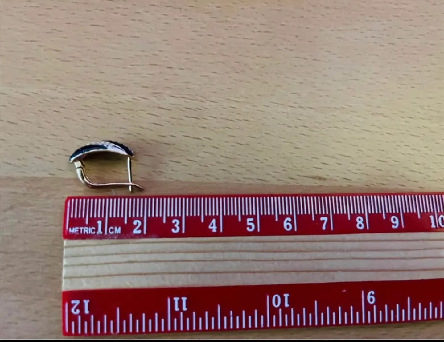 Gold plated Earrings with Blue & White Stones image indicator(4)