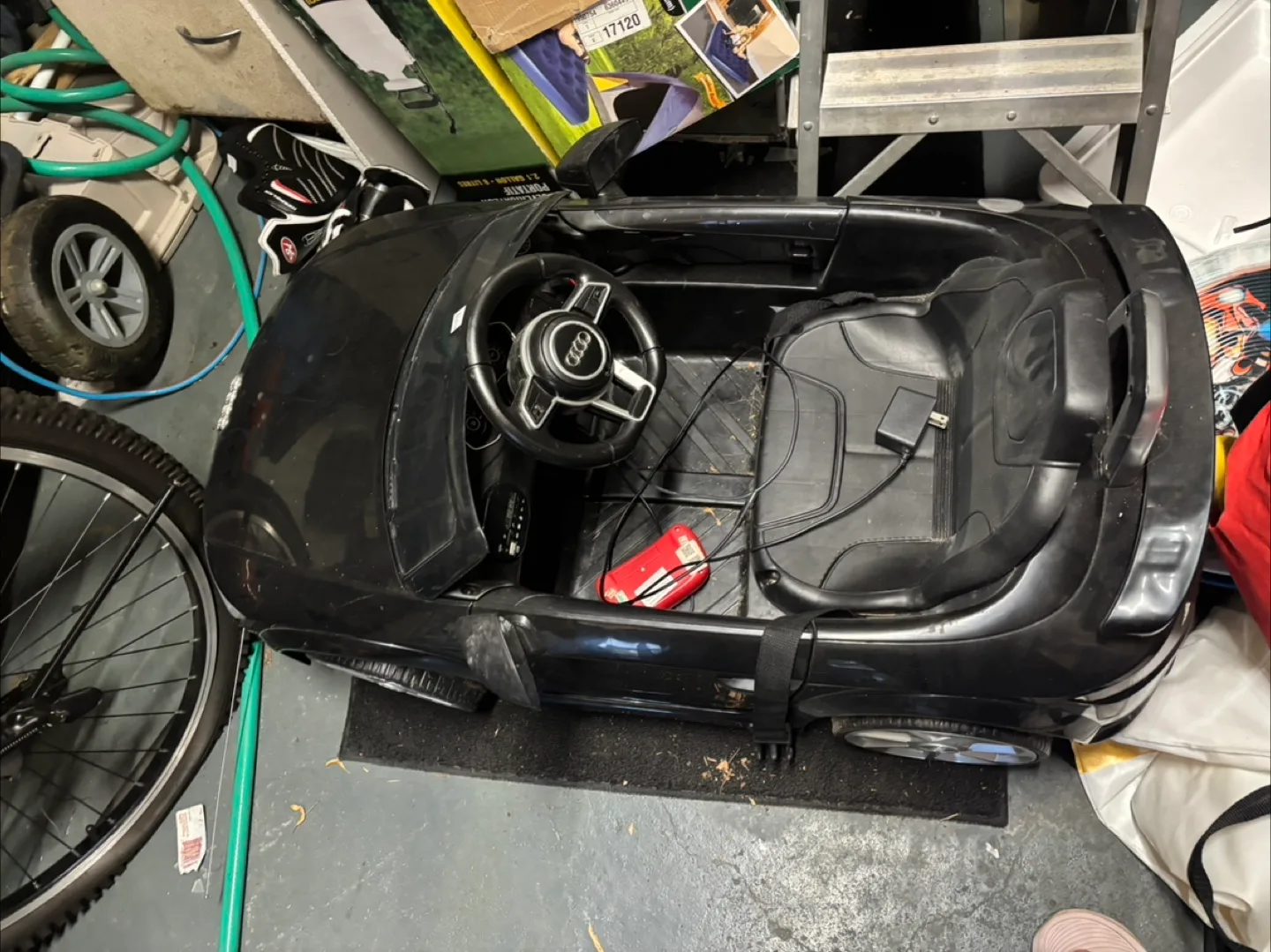 Audi Kids Ride-On Car - Black thumbnail