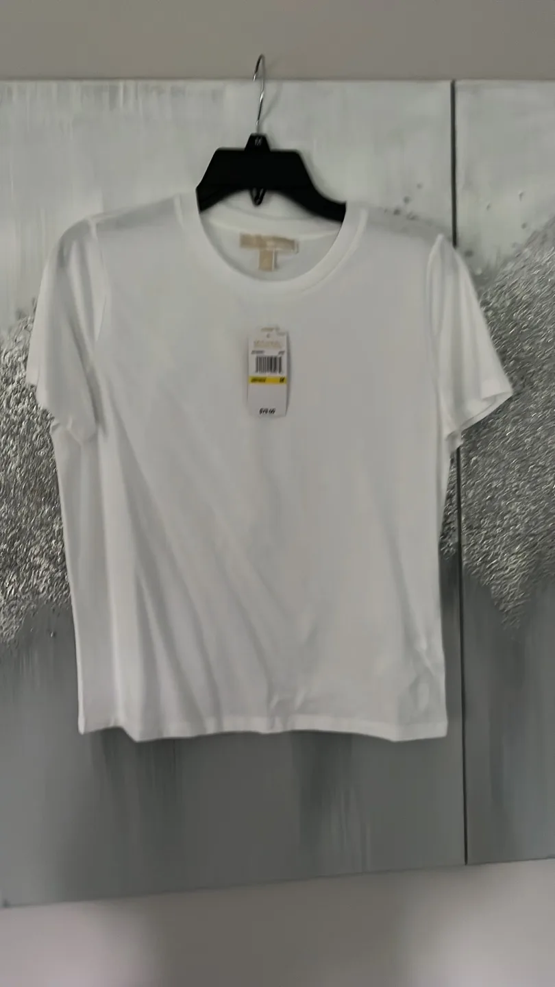 New Michael Michael Kors White Tee - Size M image indicator(4)