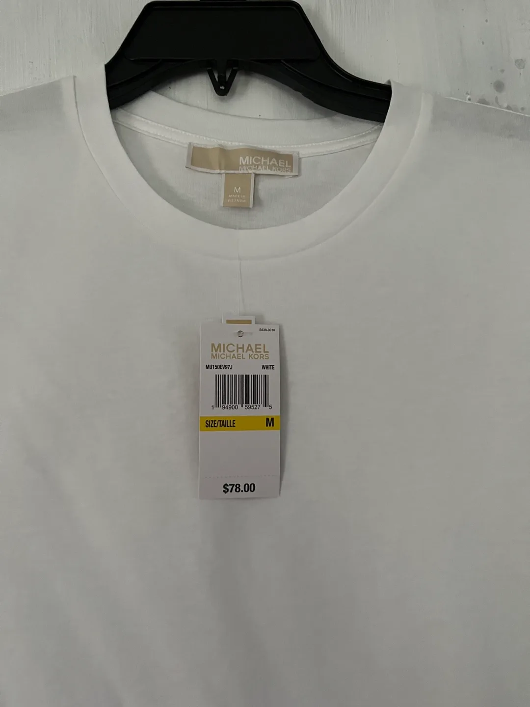 New Michael Michael Kors White Tee - Size M image indicator(5)