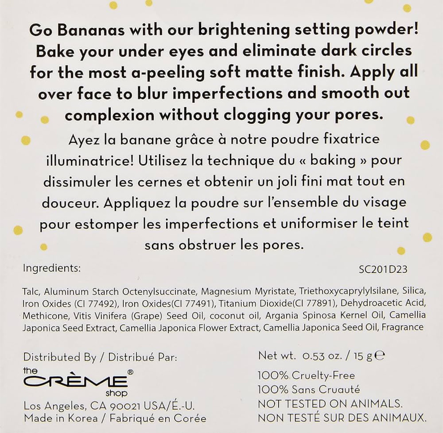 The Crème Shop Brightening Banana Setting Powder - photo 4