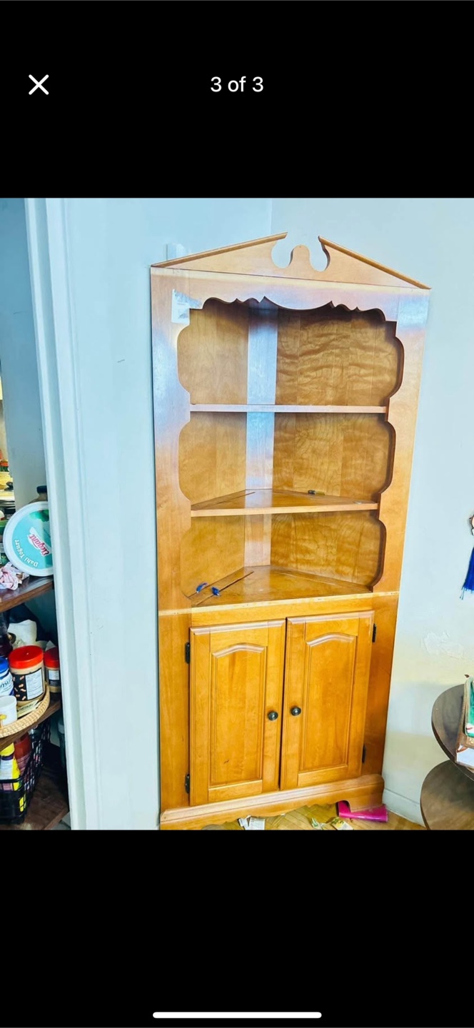 Wooden Corner Shelf
