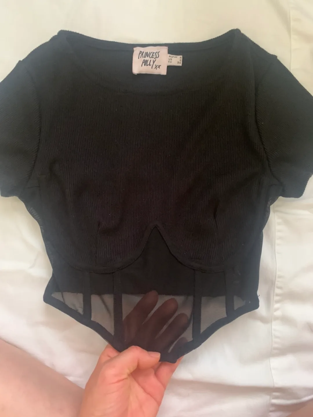 Princess Polly Black Top small image indicator(2)