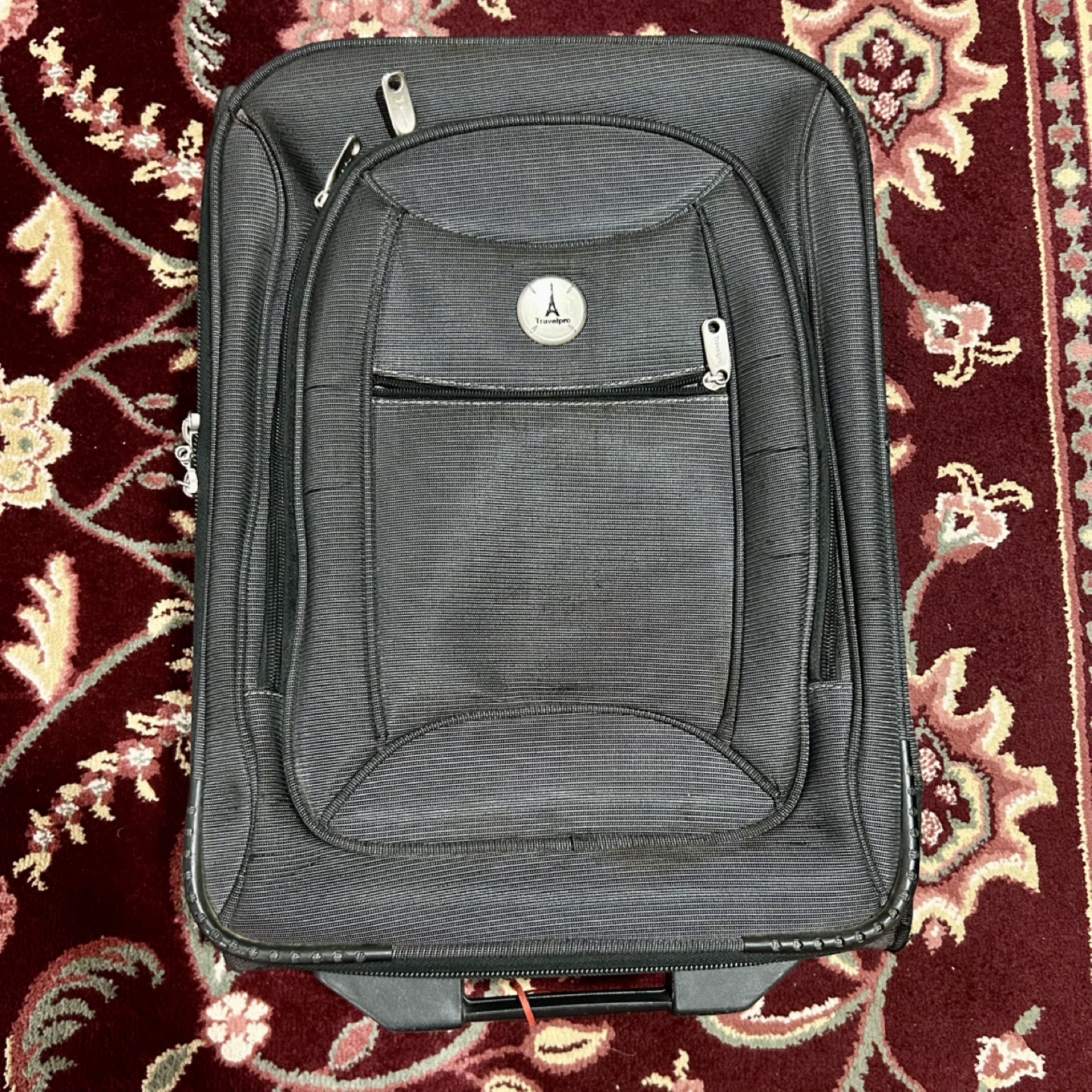 🧳 Travelpro 20″ Grey Carry-On Luggage – Soft-Sided Rolling