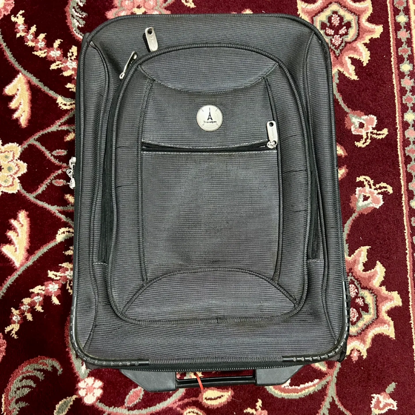 🧳 Travelpro 20″ Grey Carry-On Luggage – Soft-Sided Rolling