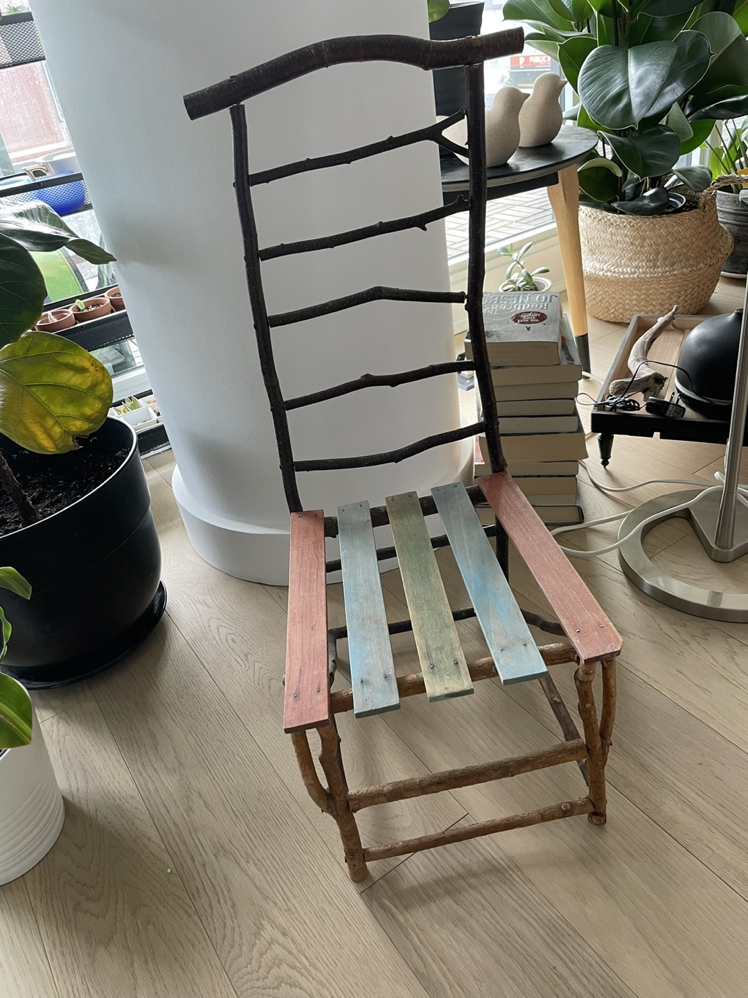 Rustic Wooden Decorative Chair