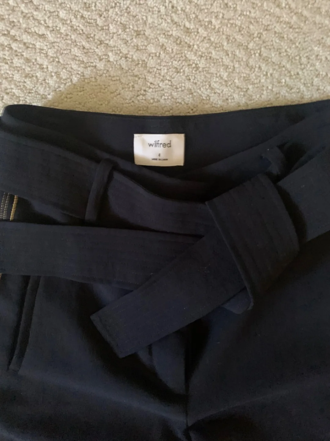 Wilfred Black Pants Size 4 image indicator(2)