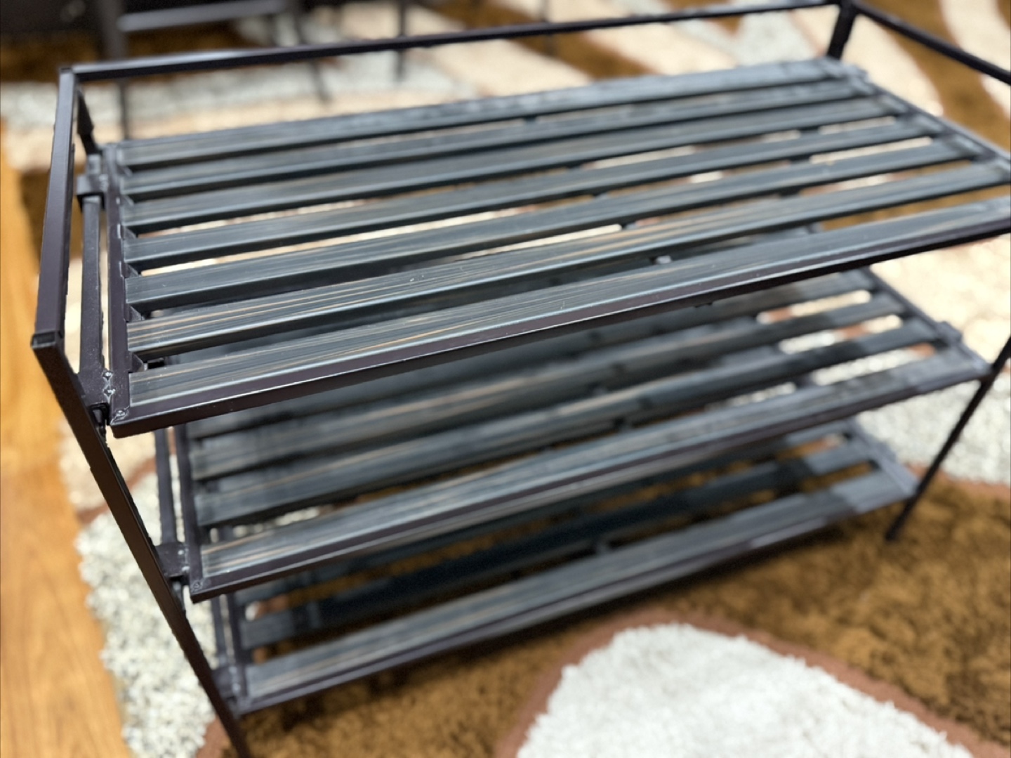 3-Tier Metal Shoe Rack - photo 3