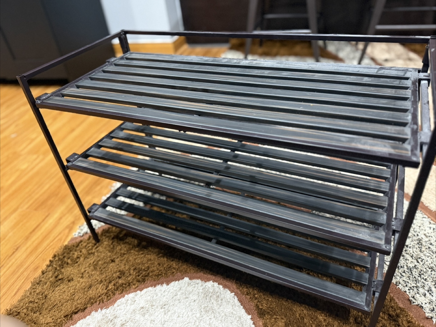 3-Tier Metal Shoe Rack - photo 2