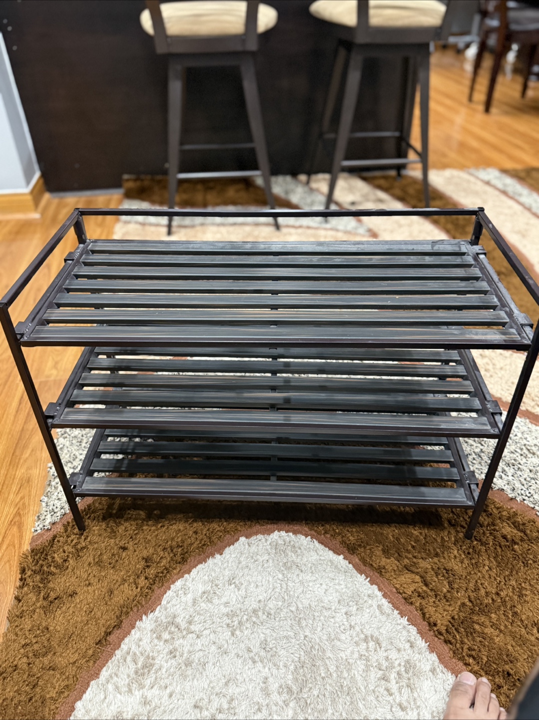 3-Tier Metal Shoe Rack