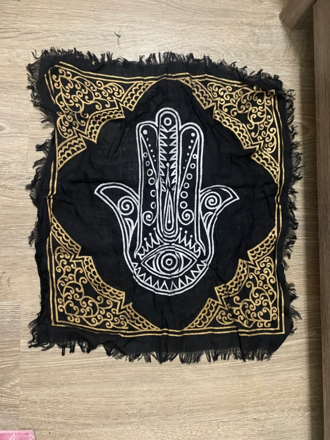 Black Scarf with Design thumbnail