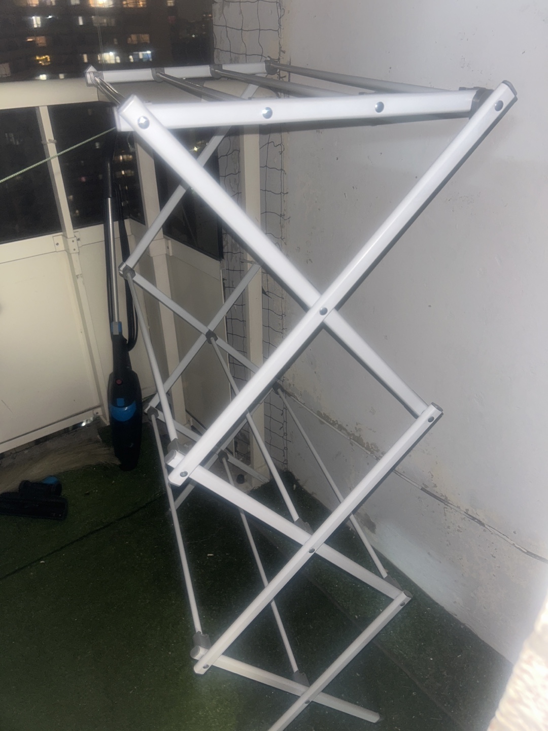Folding Clothes Drying Rack - White