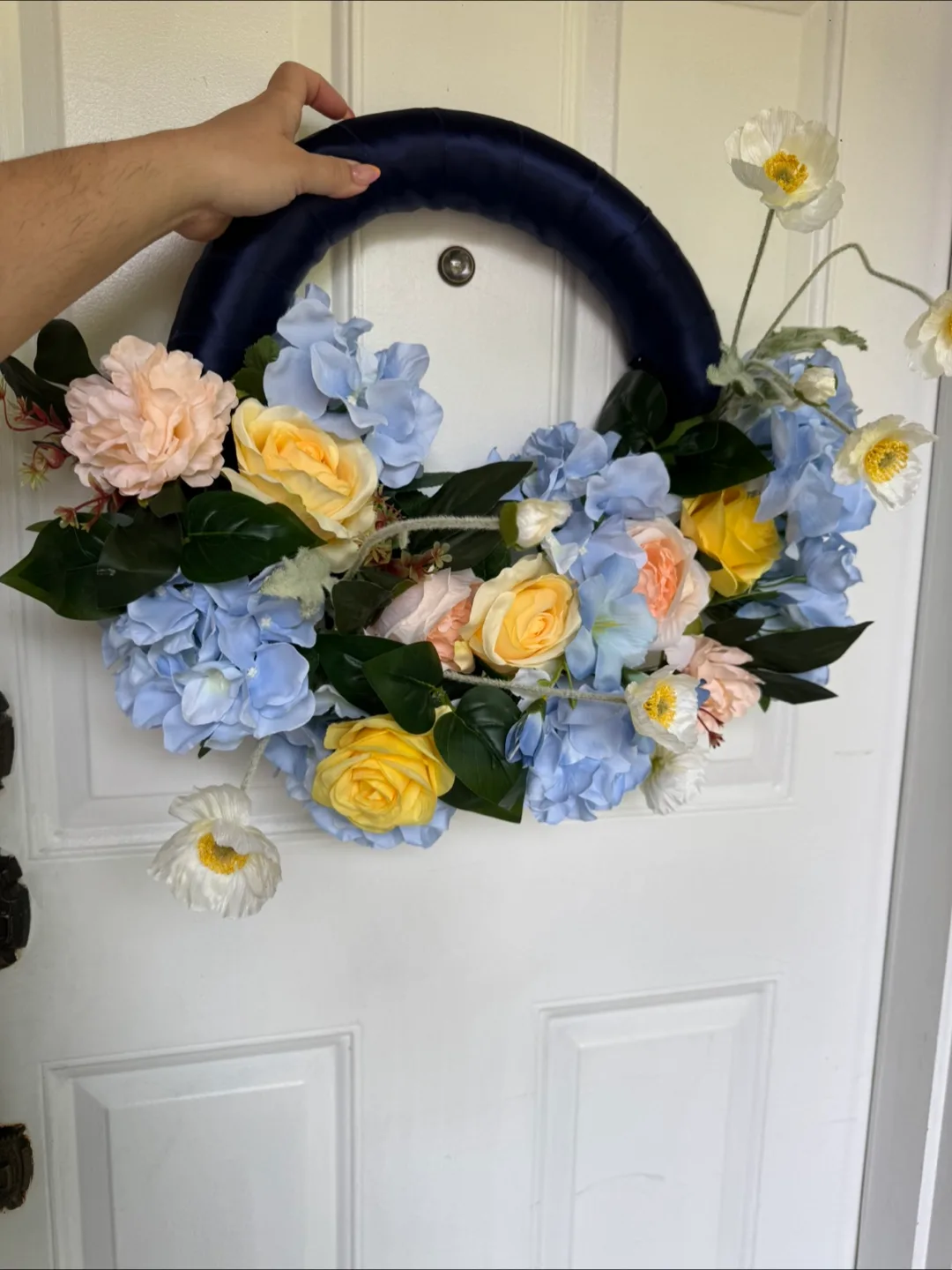 Floral Wreath - Blue & Yellow thumbnail