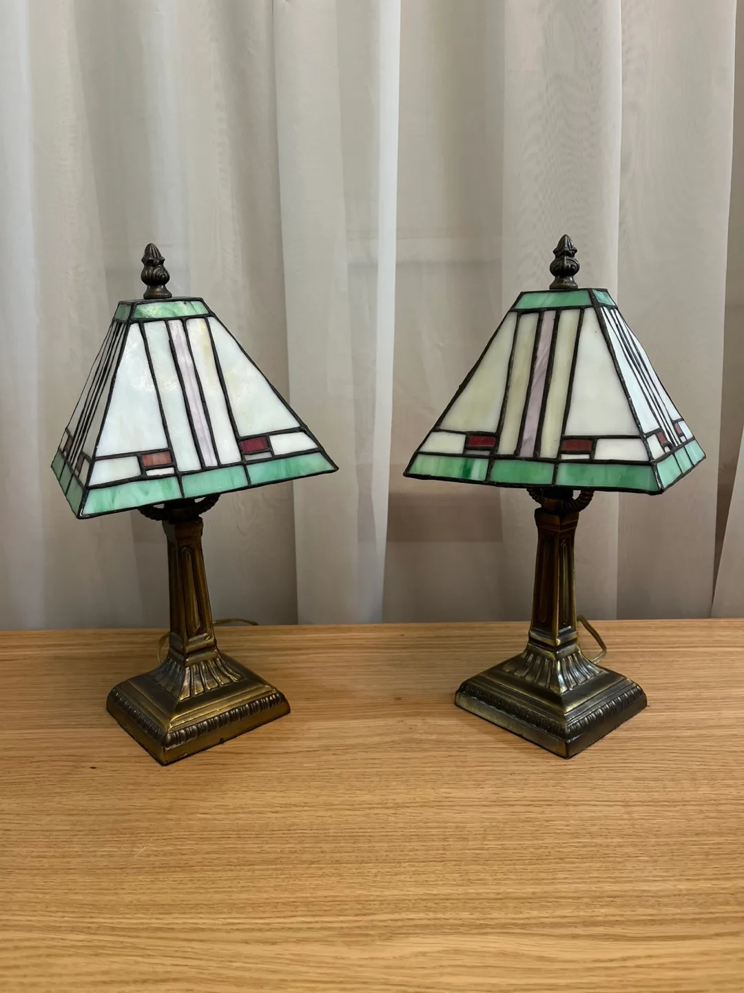 Pair of Tiffany Style Accent Lamps thumbnail
