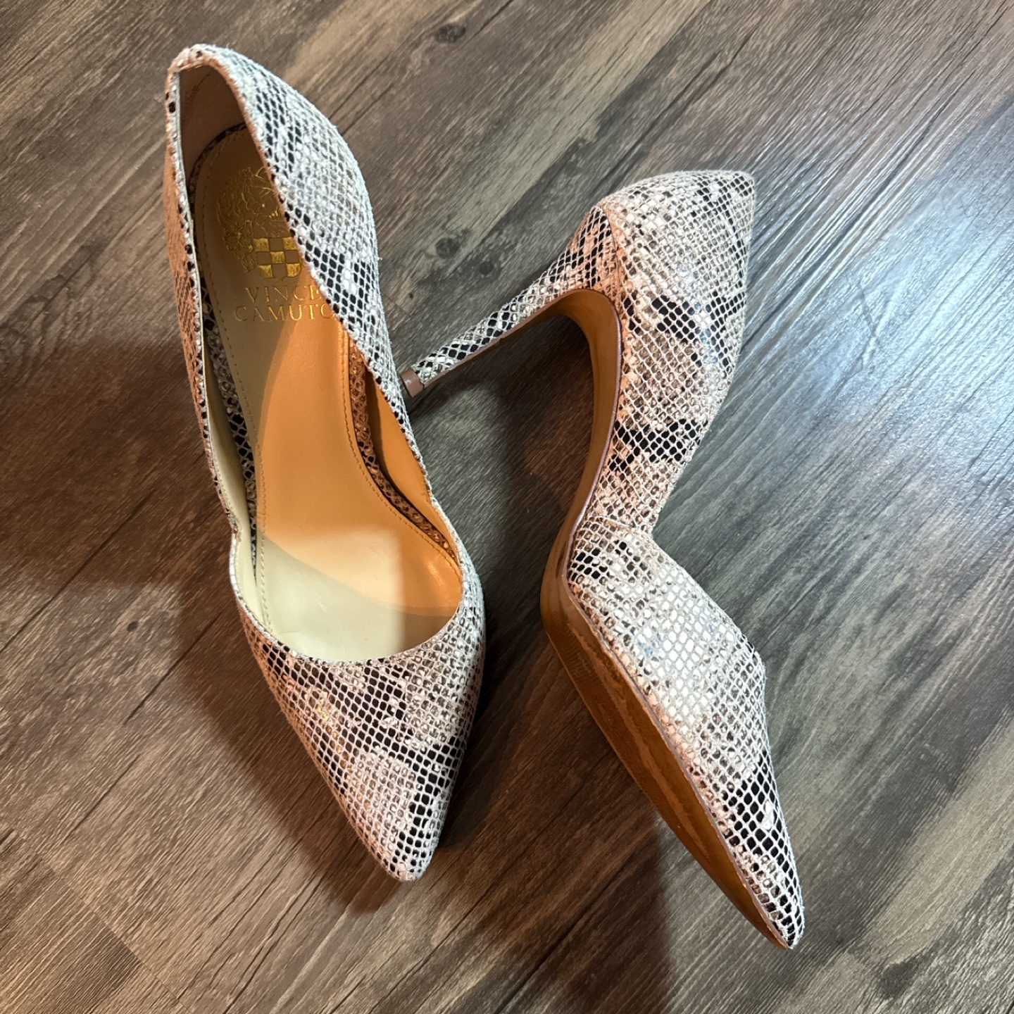Vince Camuto Snakeskin Heels - Size 7.5 - photo 2