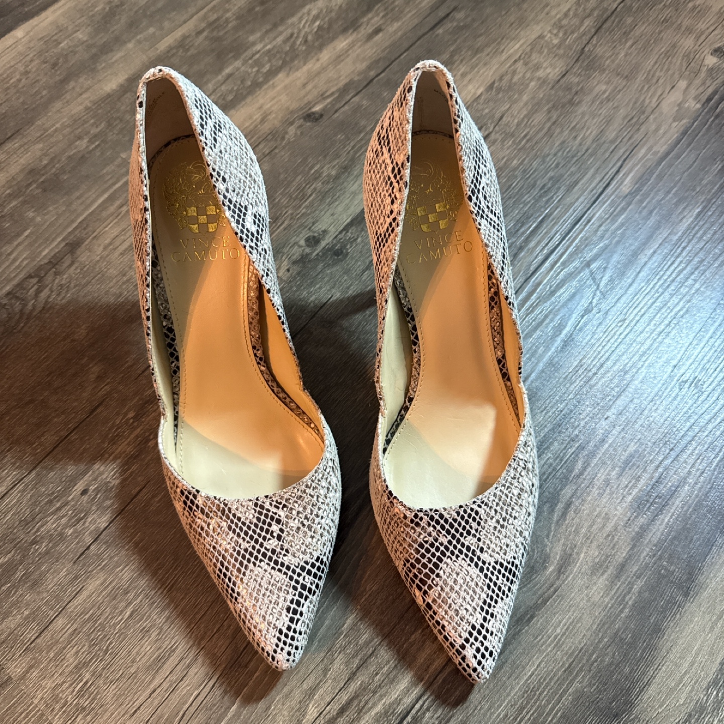 Vince Camuto Snakeskin Heels - Size 7.5