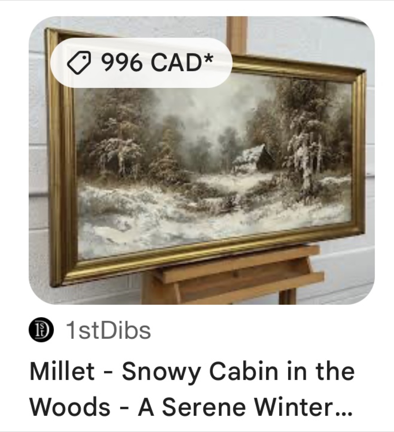 a painting depicting a winter - photo 2
