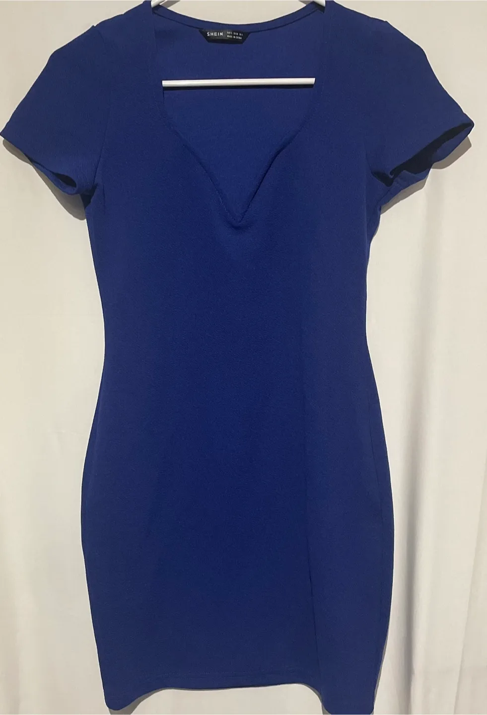 Shein Blue Bodycon Mini Dress - Size M thumbnail