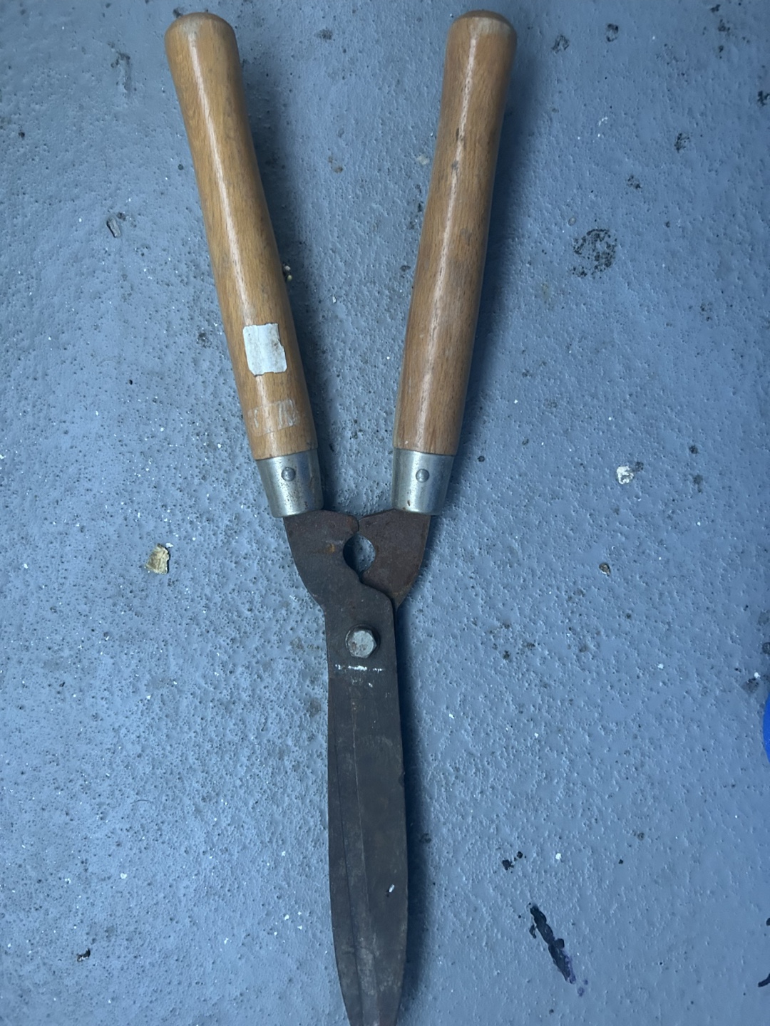 Hedge Shears with Wooden Handles