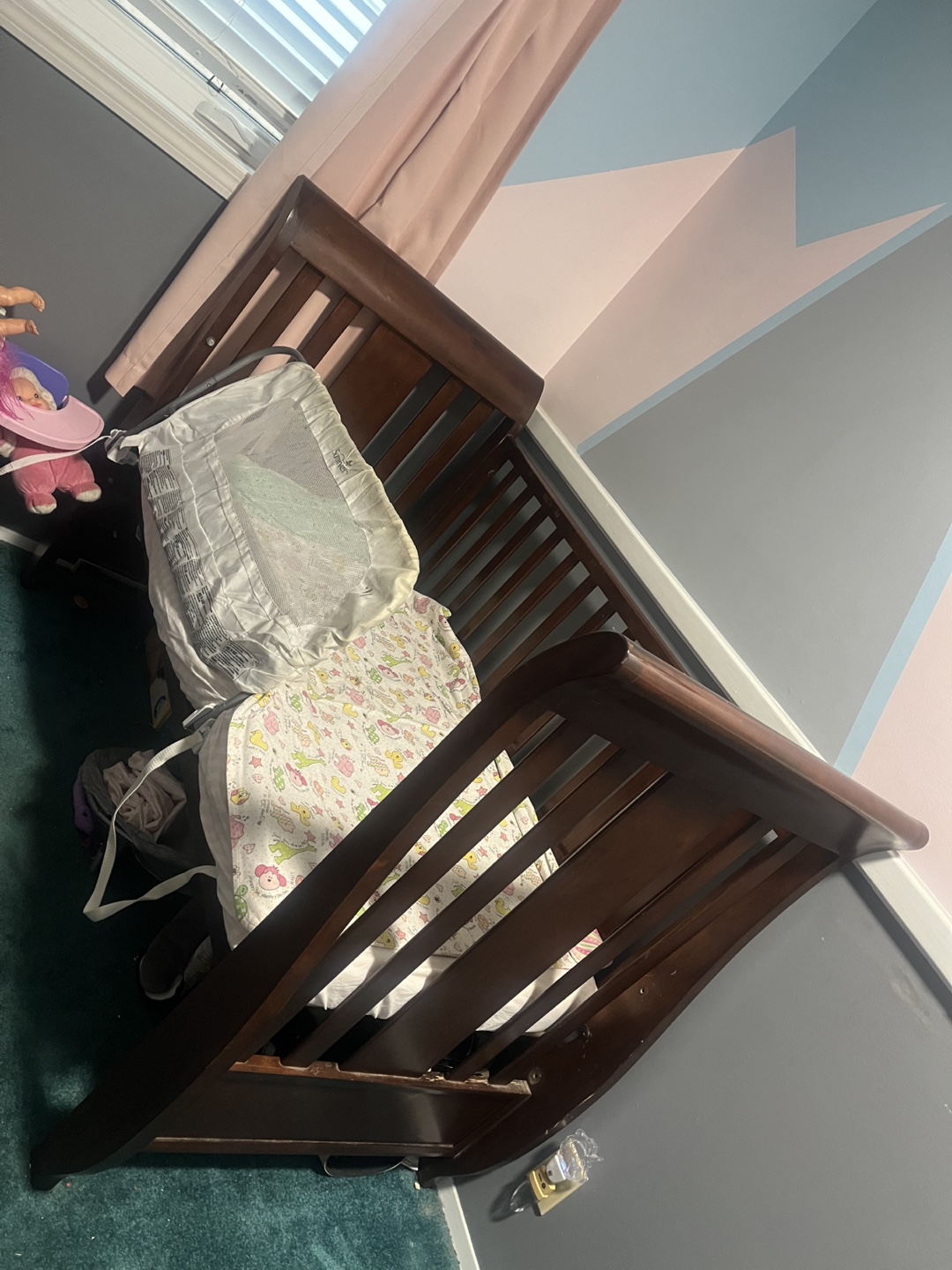 Wooden Baby Crib / toddler bed