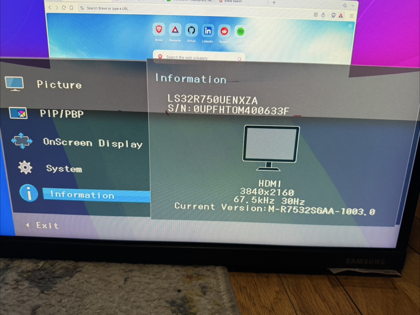 Samsung LS32R750UENXZA 32" Space Monitor 4K UHD - photo 3