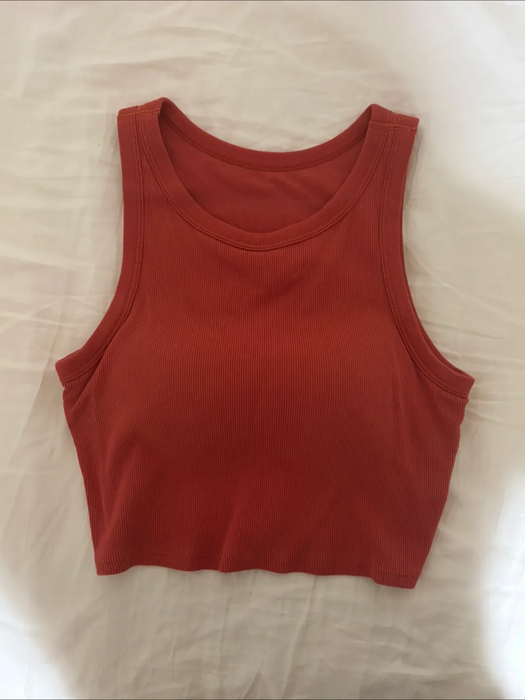 Uniqlo Ribbed Cropped Tank Top - Size S thumbnail