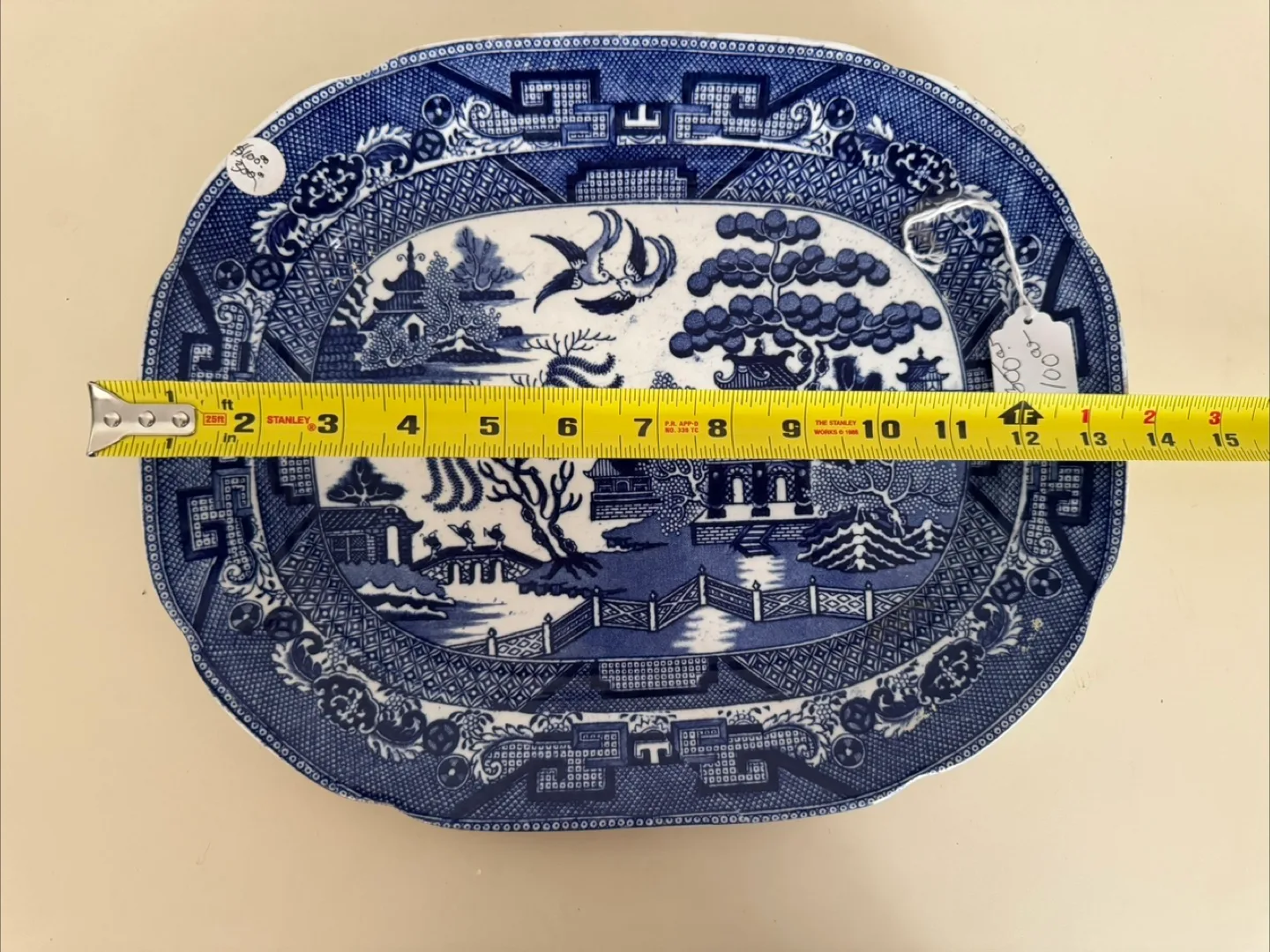 Allertons England Willow Blue Platter image indicator(2)
