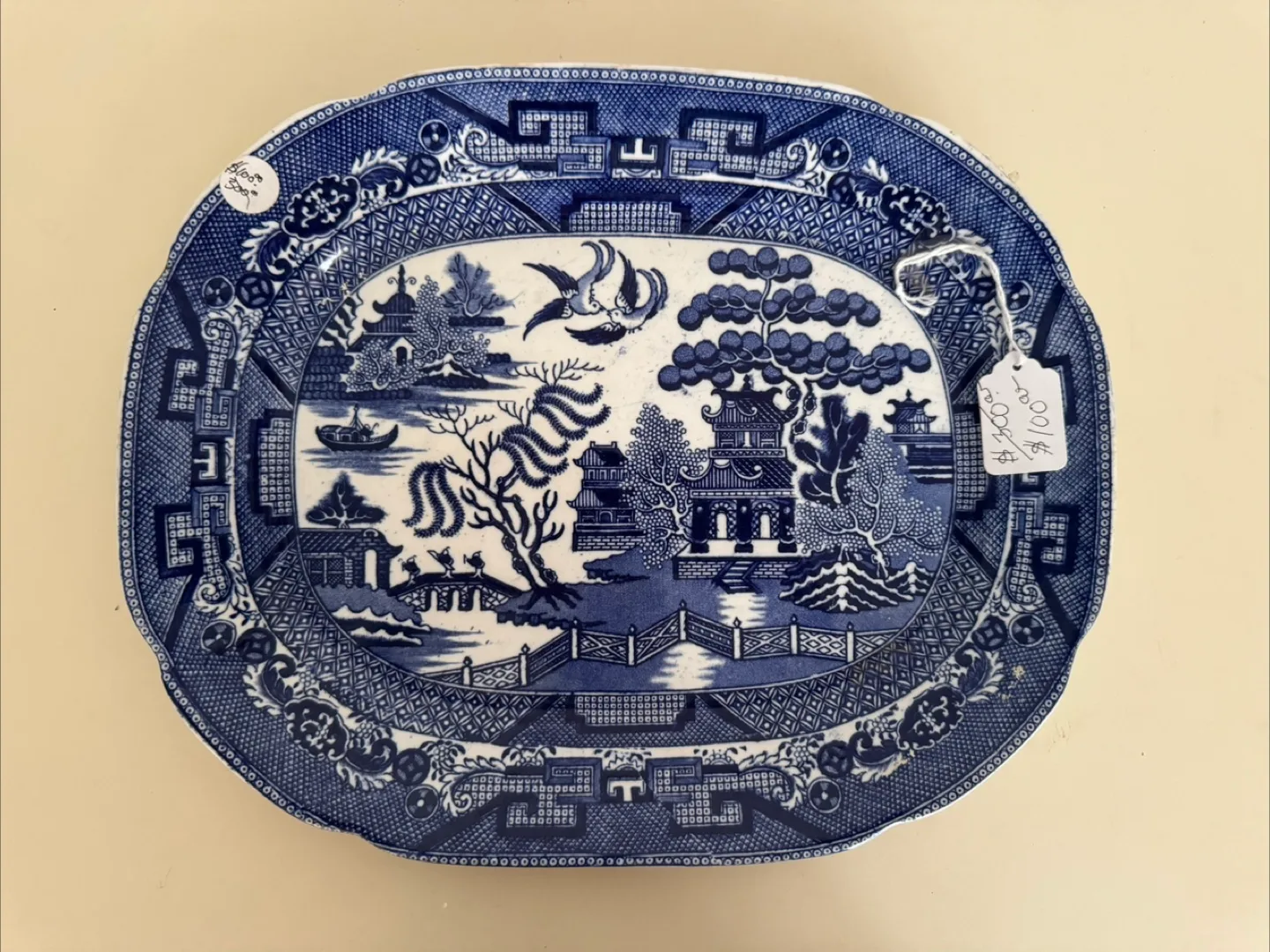 Allertons England Willow Blue Platter image indicator(5)