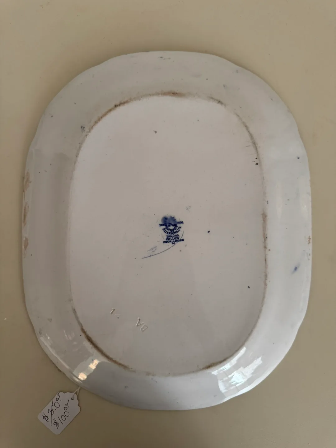 Allertons England Willow Blue Platter image indicator(3)