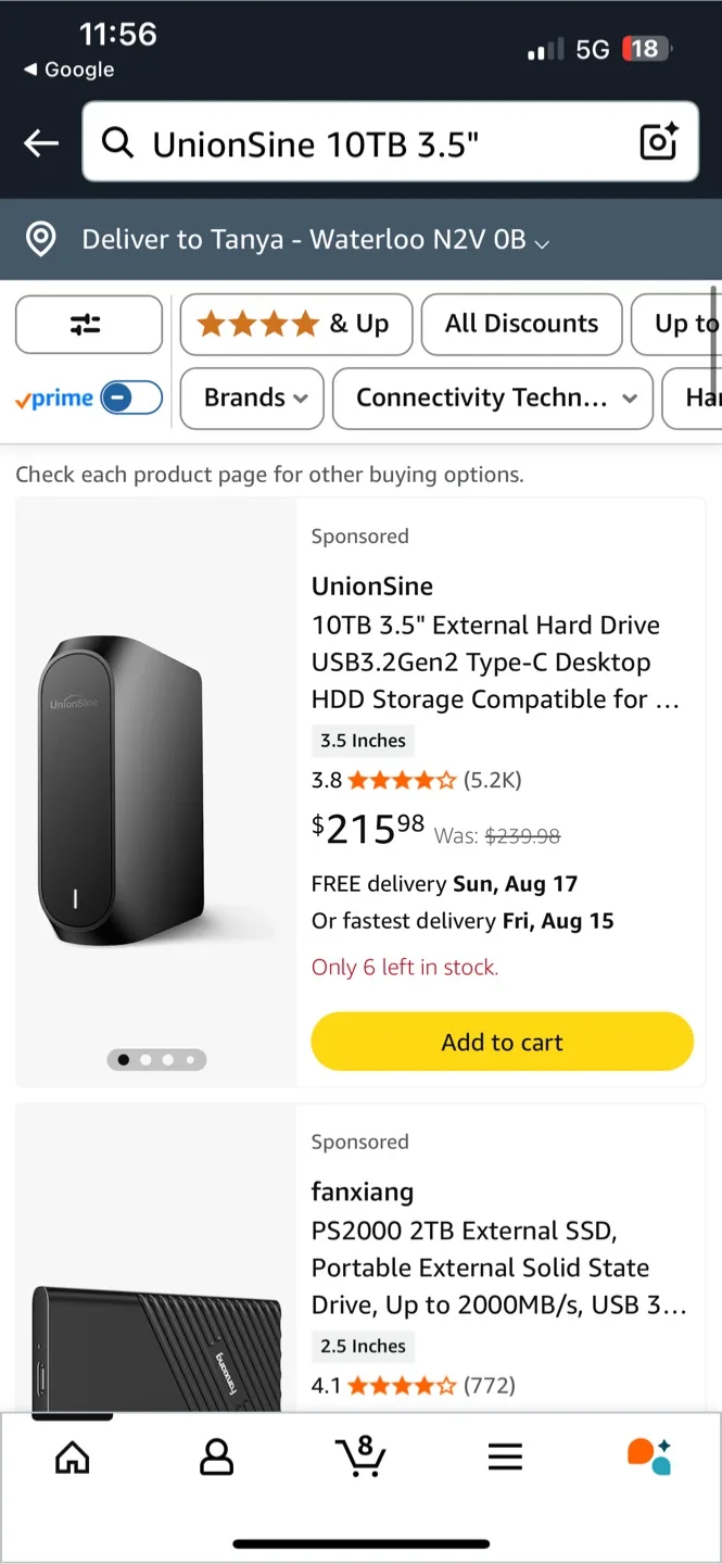UnionSine 10TB Data Workstation Desktop Backup - New thumbnail