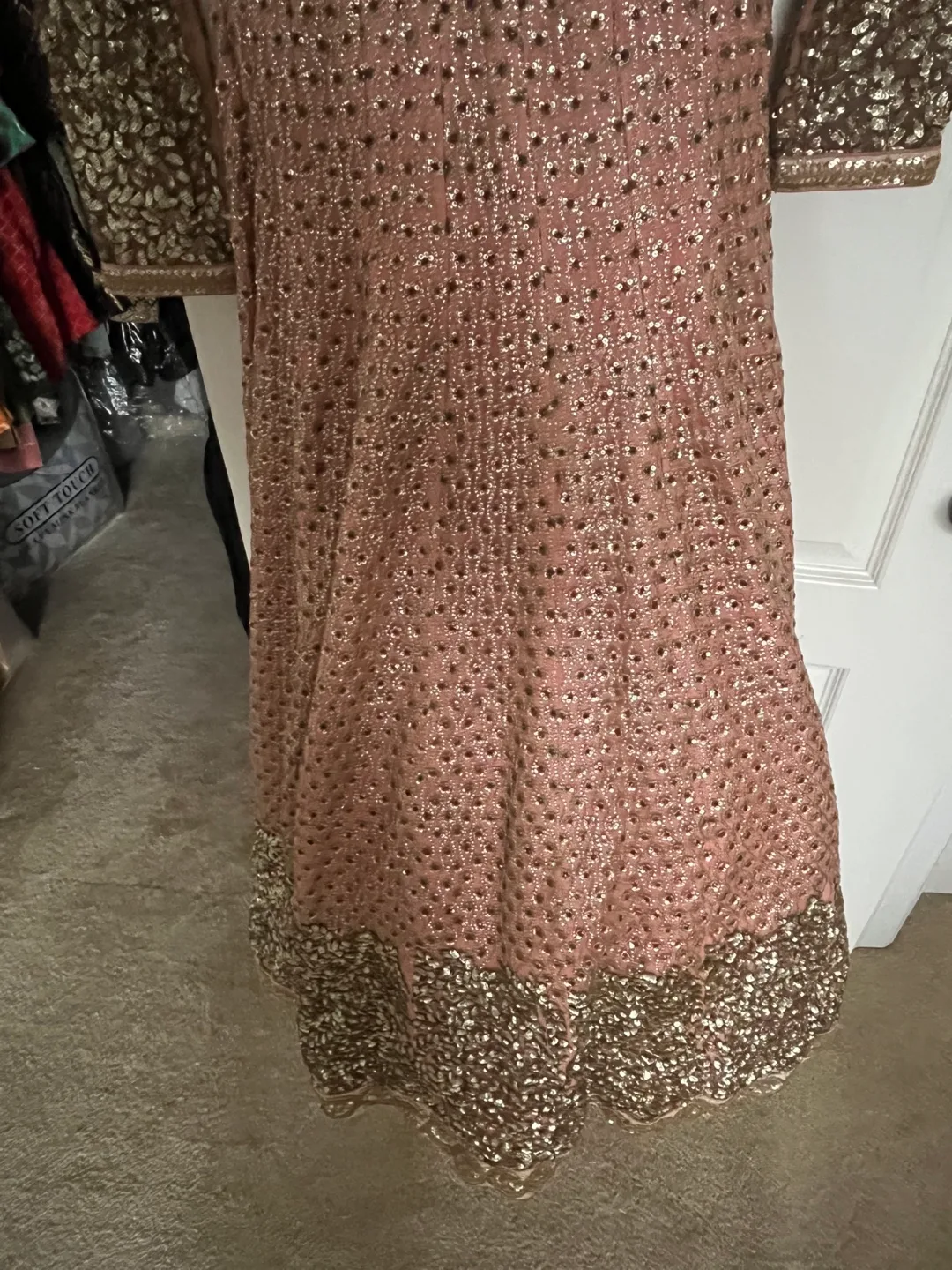 Brand new Pink & Gold Embellished Dress image indicator(5)