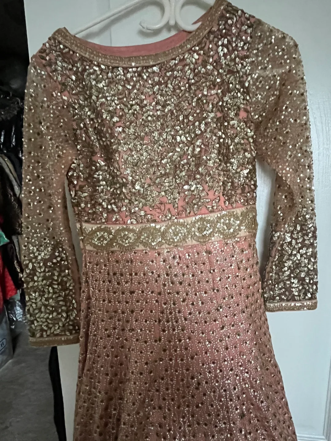 Brand new Pink & Gold Embellished Dress image indicator(4)