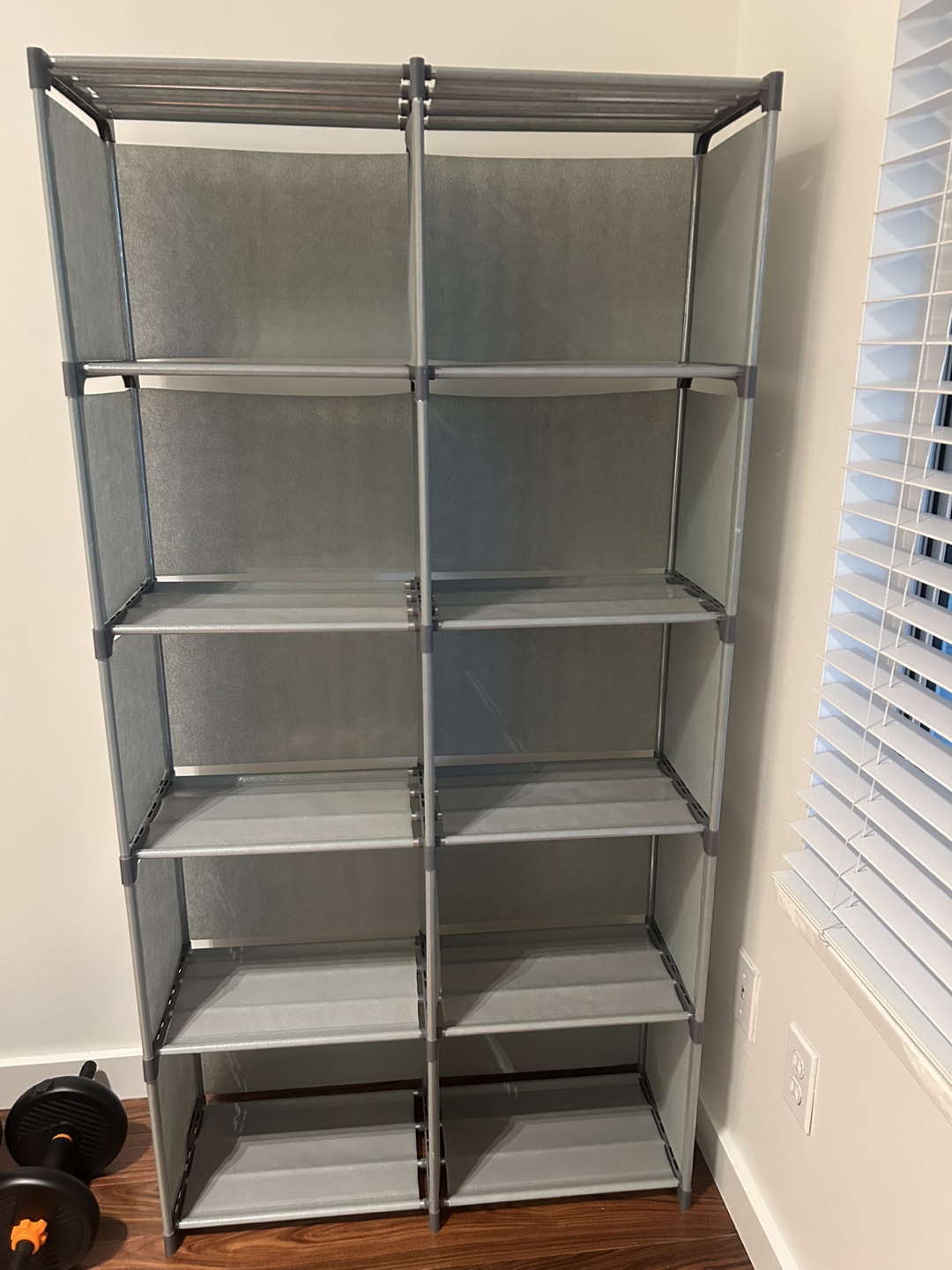 Grey 10 space shelf/bookcase