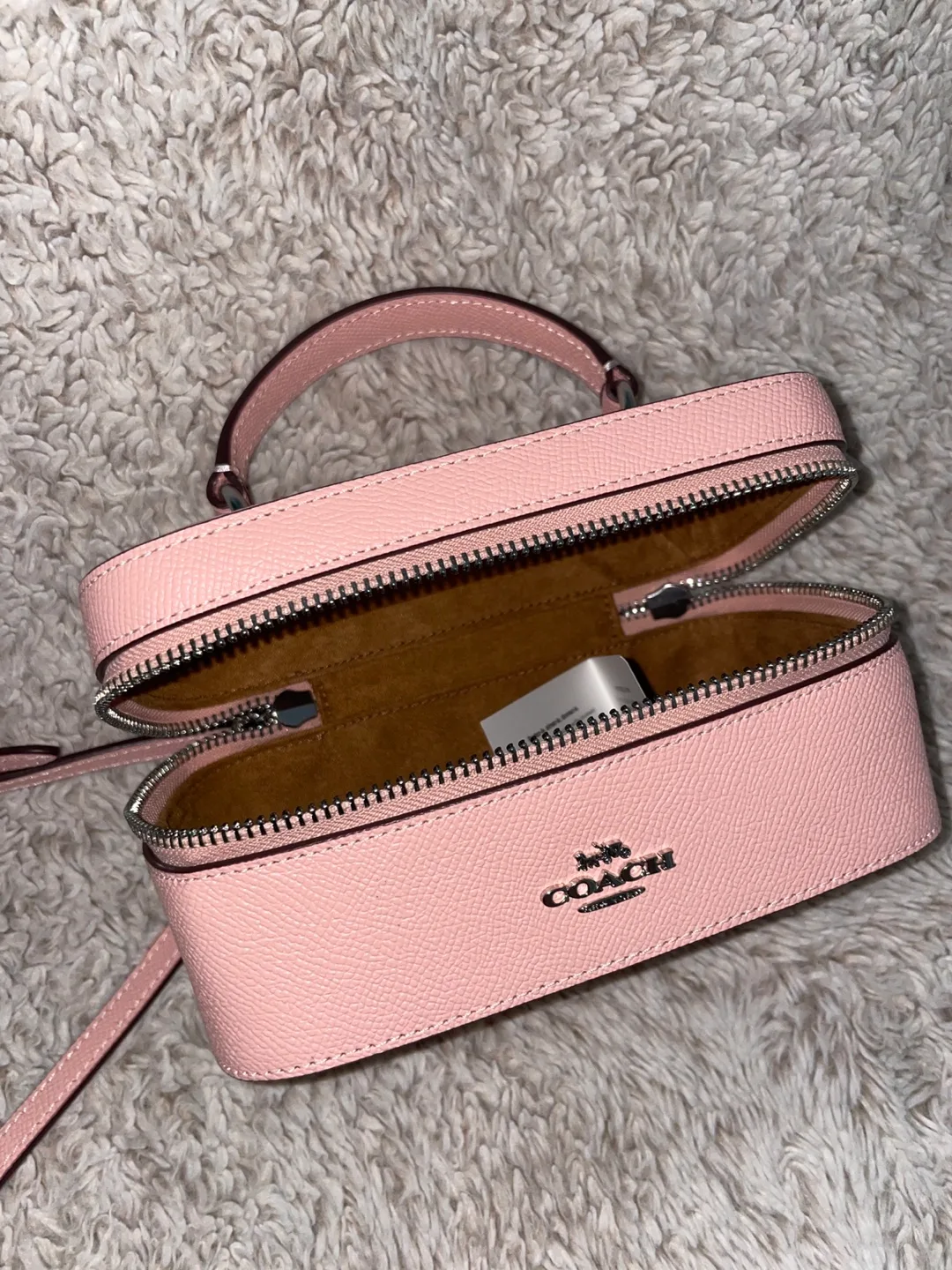 Coach Pink Leather Crossbody Bag image indicator(4)