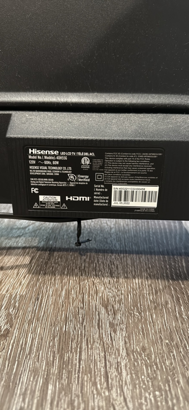 Hisense 40H55G 40" LED TV - photo 2