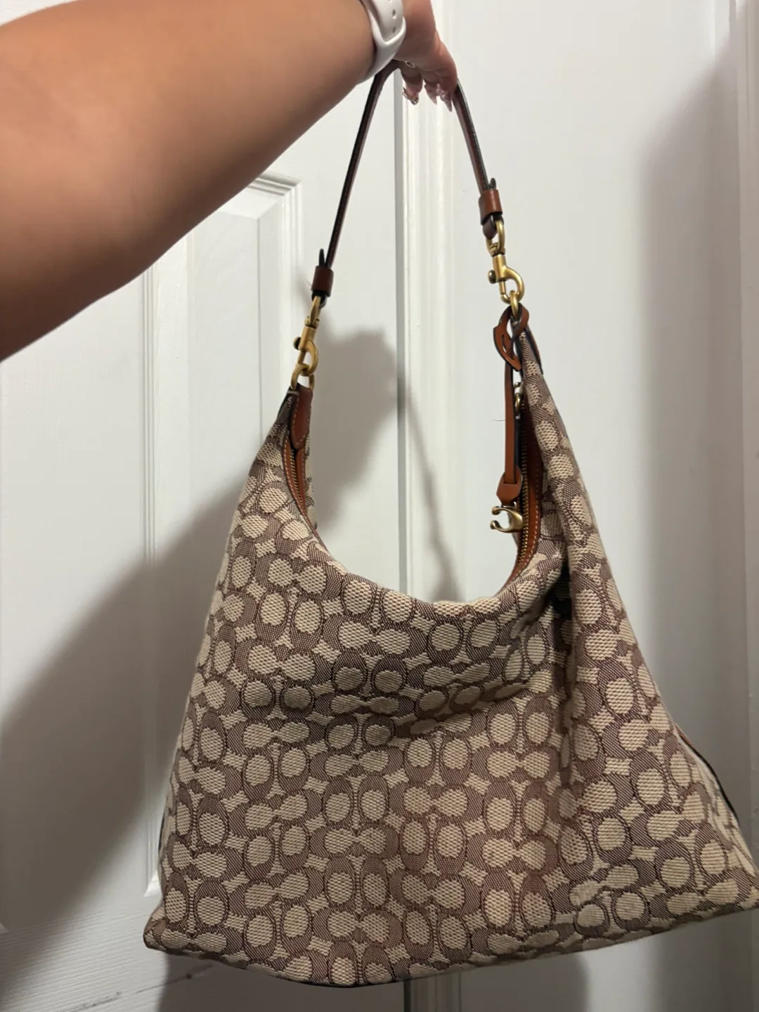 Coach Hobo Bag - Brown Pattern