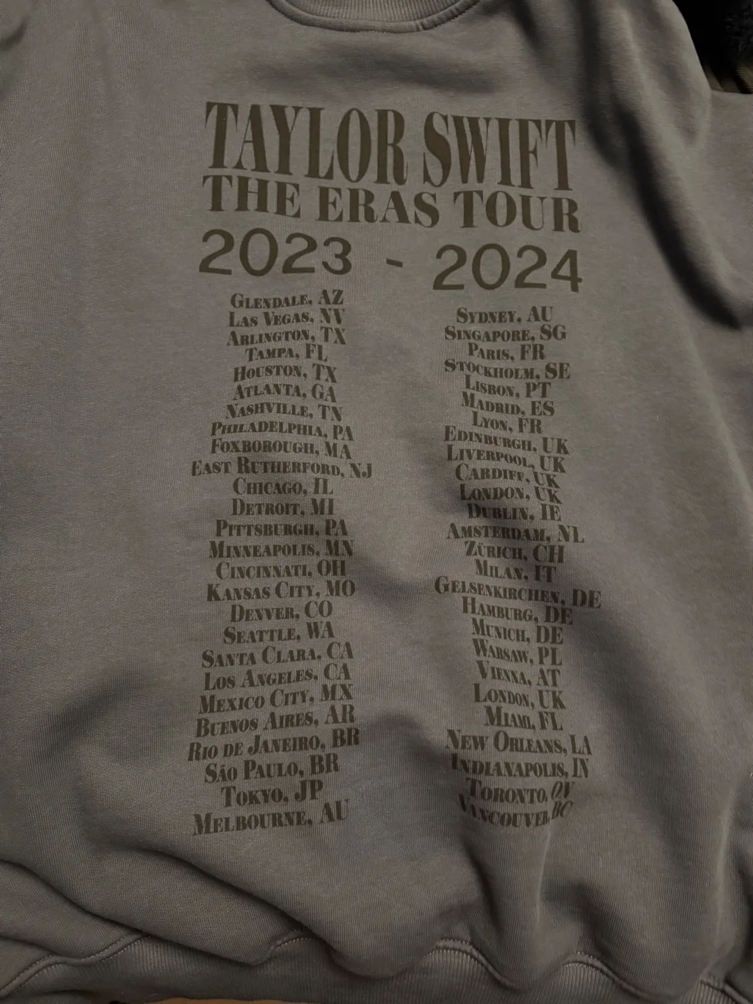 Taylor Swift Eras Tour 2023-2024 Crewneck image indicator(2)