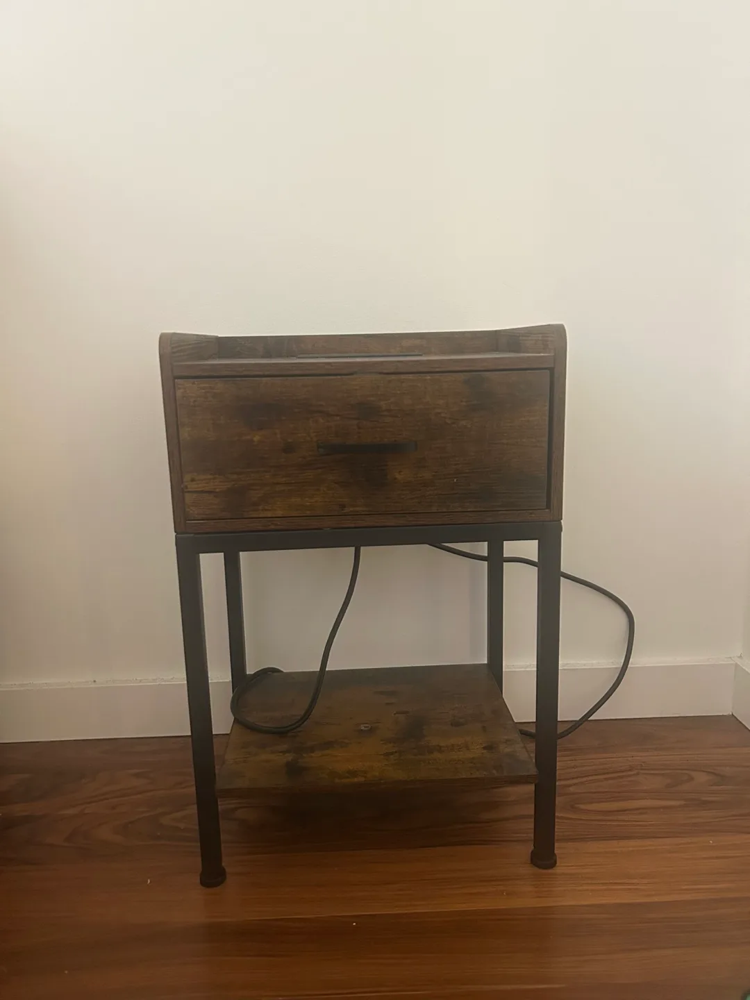 2 Wood Nightstand with Charging Station image indicator(2)