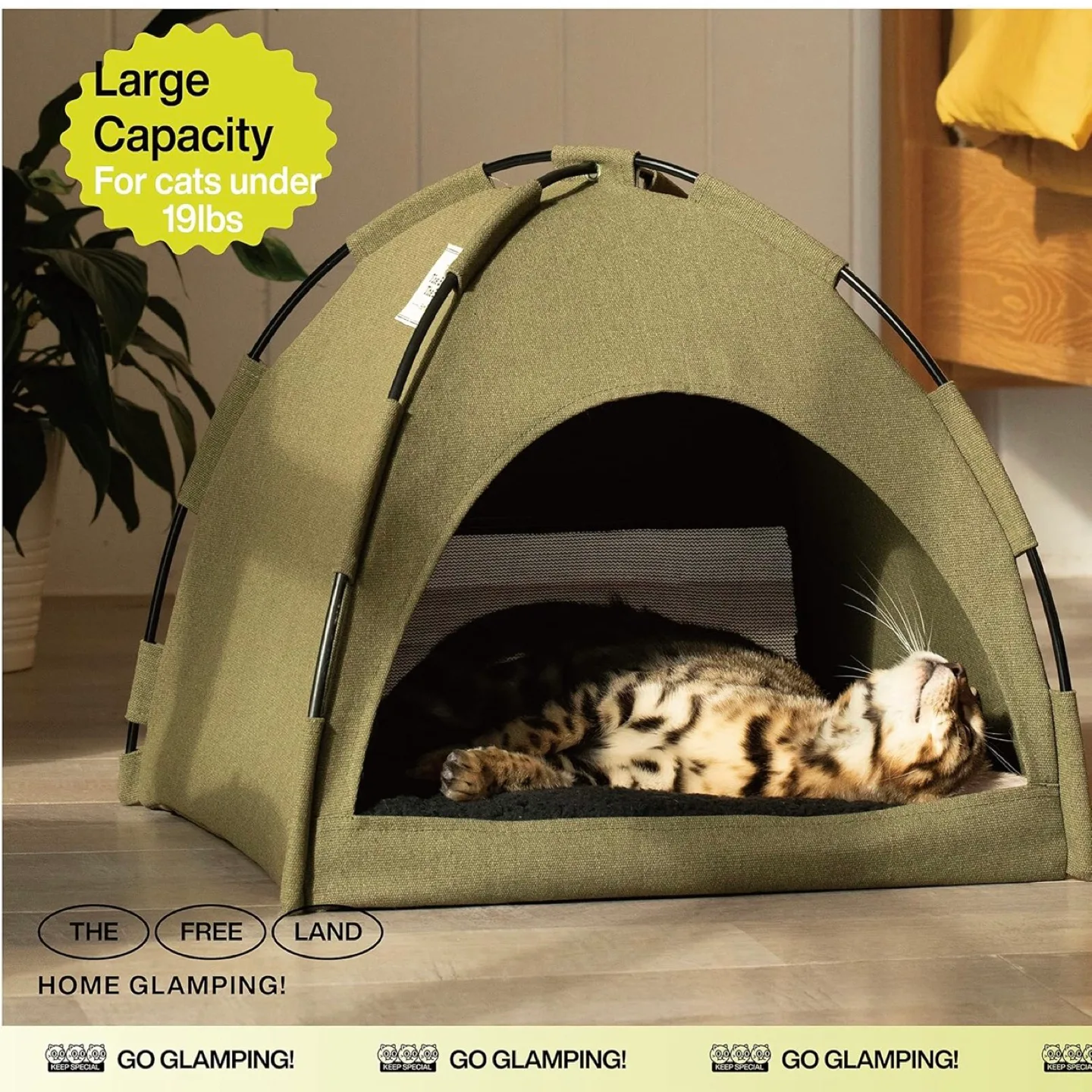 Cat Bed for Indoor Cats, Cat Houses, pet beds image indicator(6)