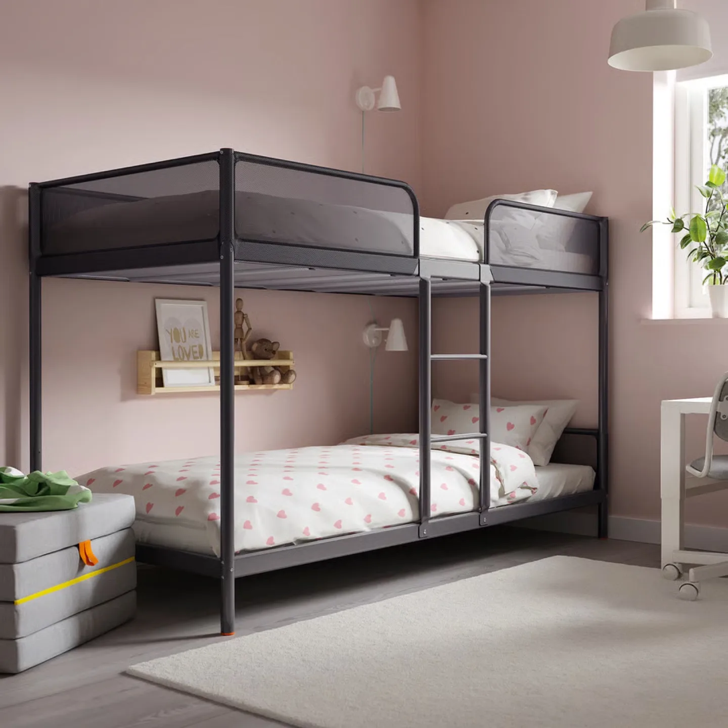 IKEA SVÄRTA Bunk Bed Frame - Grey