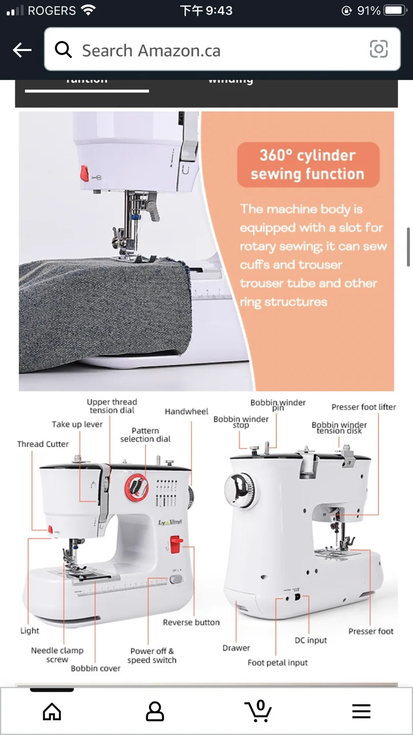 Portable Mini Sewing Machine for Household image indicator(8)