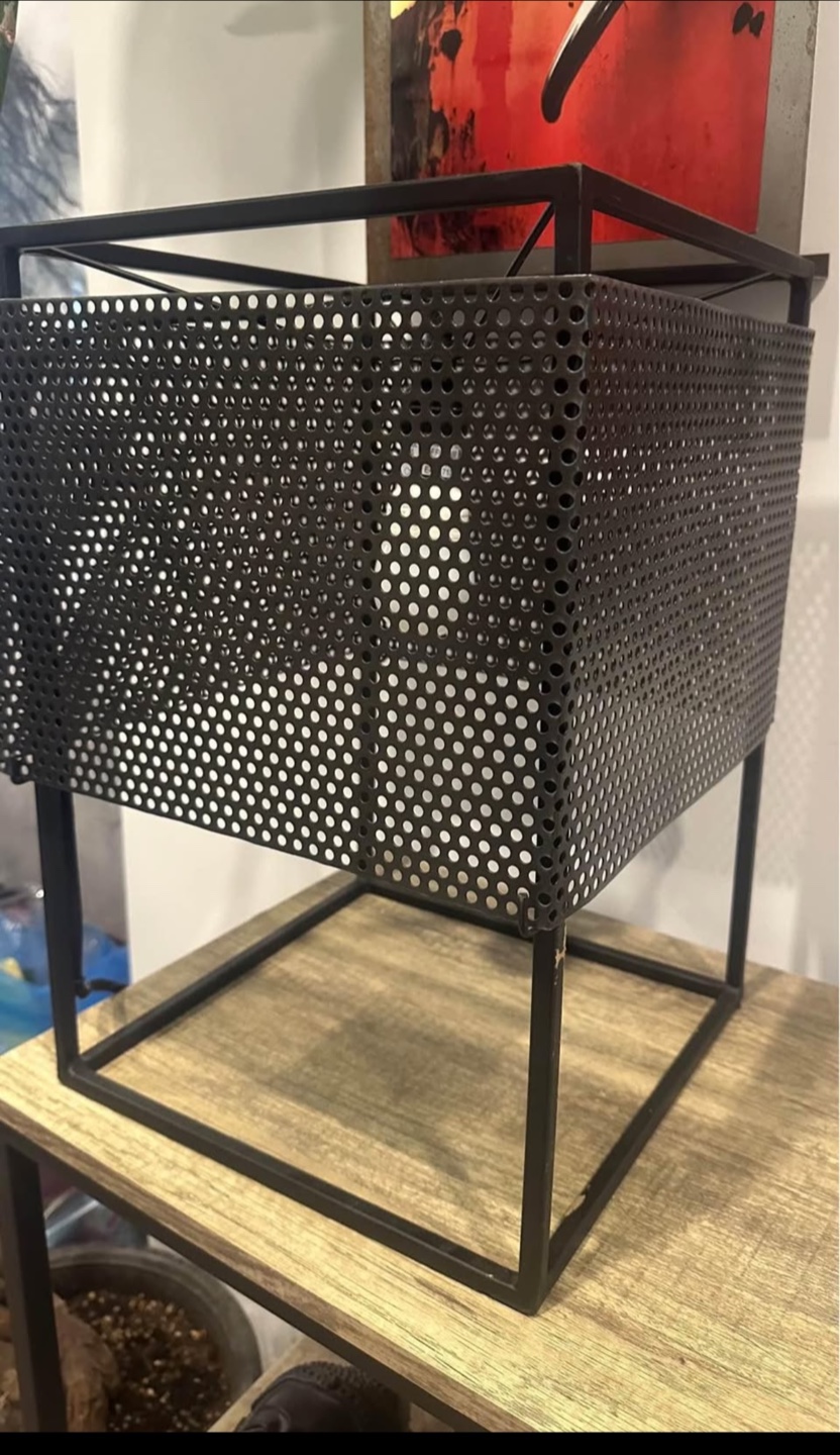 SET OF TWO - Black Metal Table Lamp - photo 3