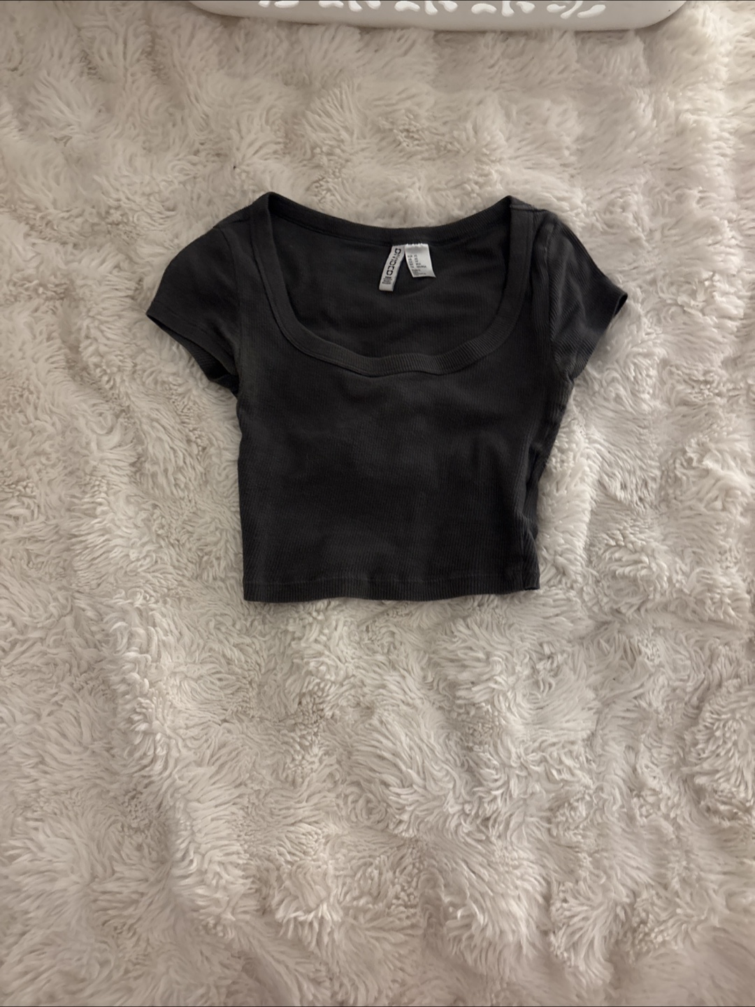 H&M Black Crop Top
