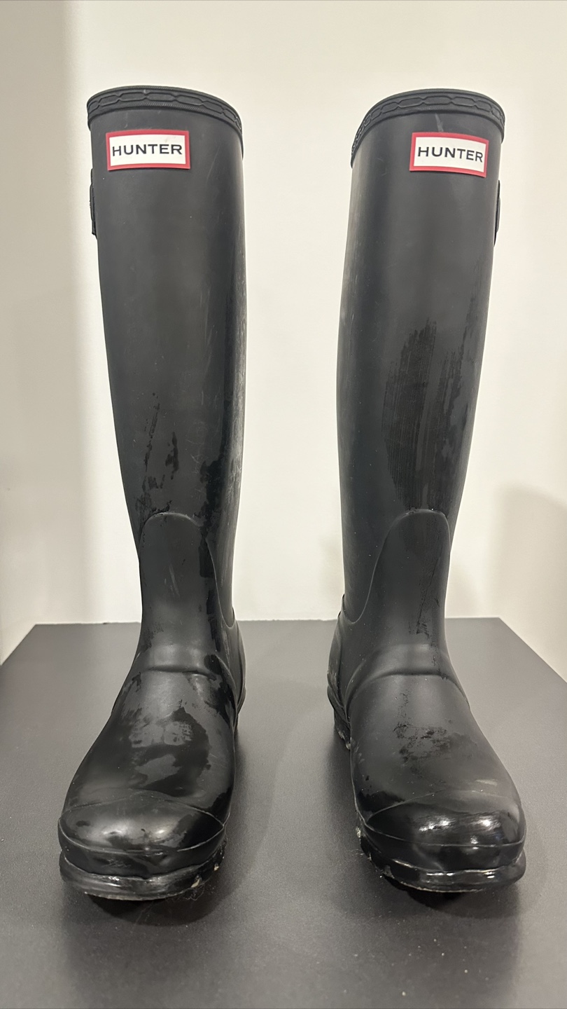 Hunter Black Rain Boots size 7