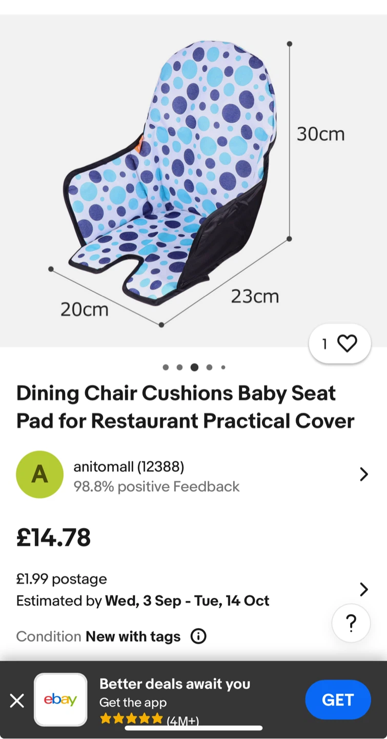 Dining Chair Cushions Baby Seat Pad
