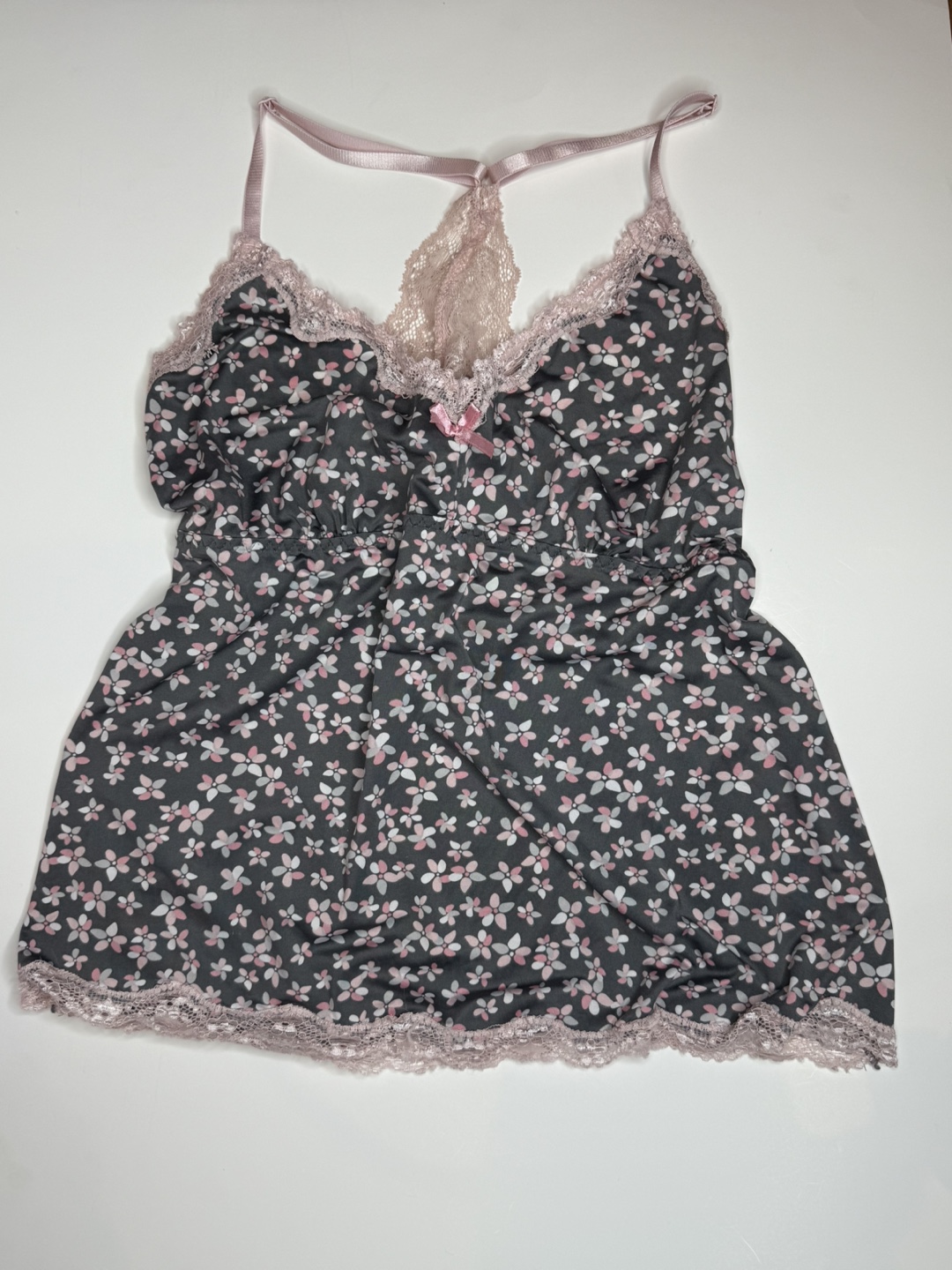 Floral Pajama Set - Top & Shorts